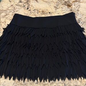 Grace Elements Black Ruffled Mini Skirt